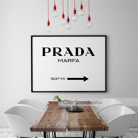 prada print art|Prada marfa print.